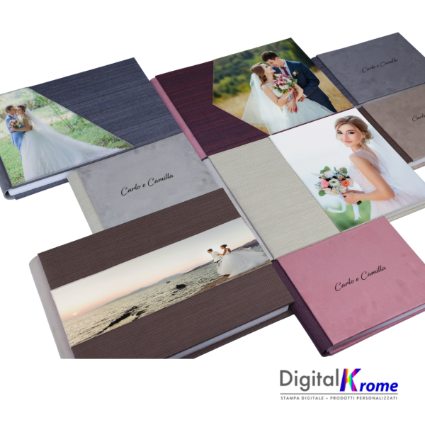 Fotolibro Orion, Copertina Personalizzata con Foto o Incisione Laser – Formati 30×30/35×25/40×30 cm Digital Krome
