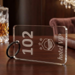 Portachiavi Trasparenti in Plexiglass Personalizzati | Albergo, Hotel, B&B | Varie Dimensioni - immagine 5