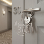 Segnaposto in Plexiglass Personalizzati da 6 cm - Oro, Argento, Rosa, Trasparente | Battesimo / Matrimonio / Nozze / Comunione - immagine 8