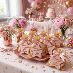 Segnaposto in Plexiglass Personalizzati da 6 cm - Oro, Argento, Rosa, Trasparente | Battesimo / Matrimonio / Nozze / Comunione - immagine 5